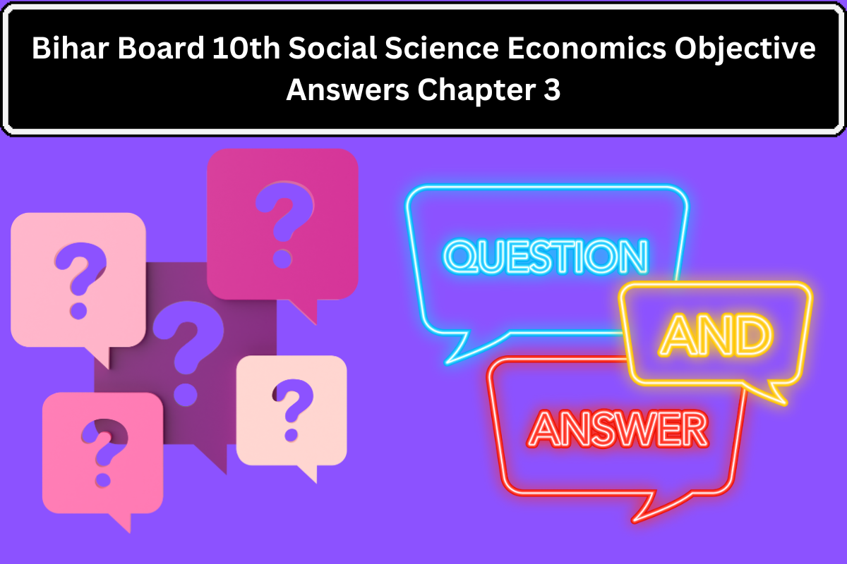 Bihar Board 10th Social Science Economics Objective Answers Chapter 3
