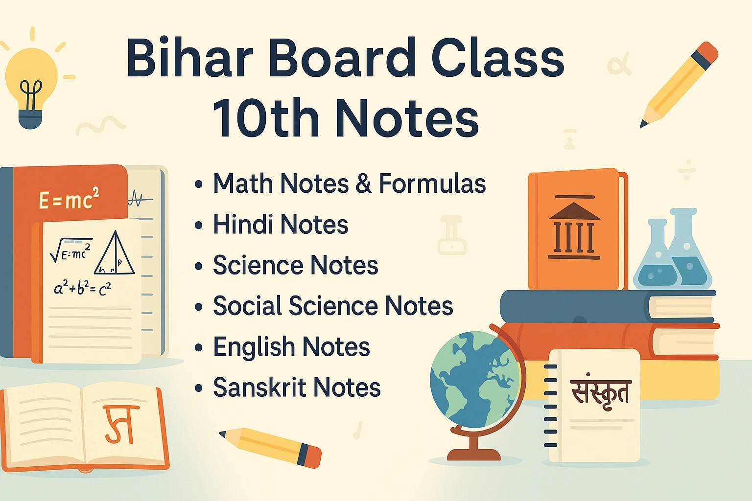 Bihar board class 10th notes
