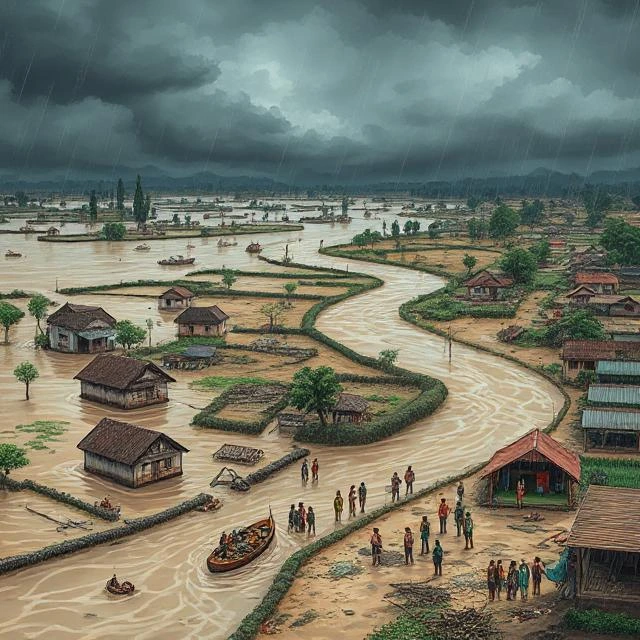 Essay on Flood in Bihar in English