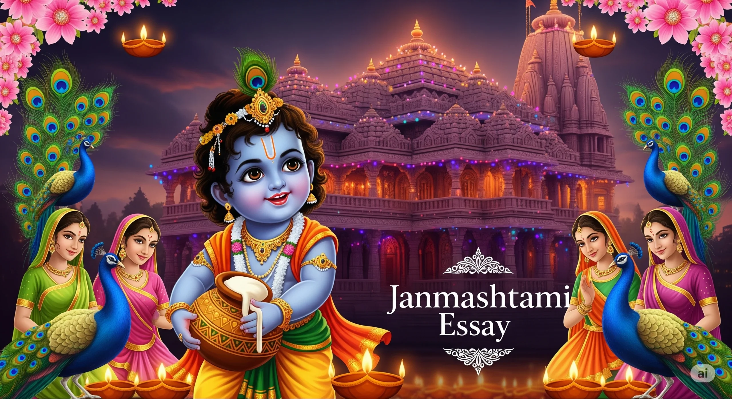 Janmashtami Essay—Essay on Janmashtami (100, 200 and 500+ words)