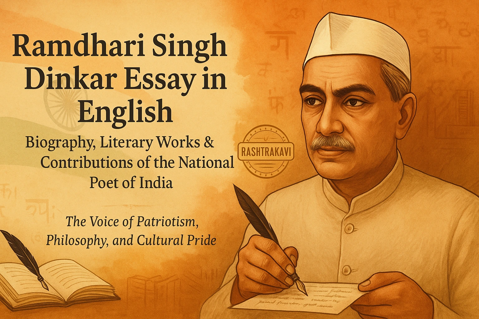 Ramdhari Singh Dinkar Essay in English – Biography, Literary Works, and Contributions of the National Poet of India