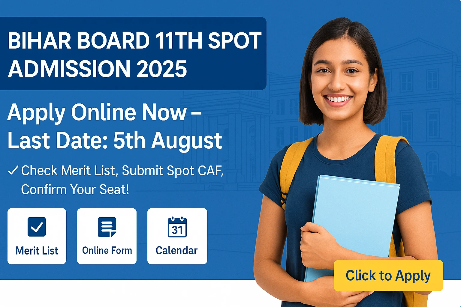 Bihar Board 11th Spot Admission 2025