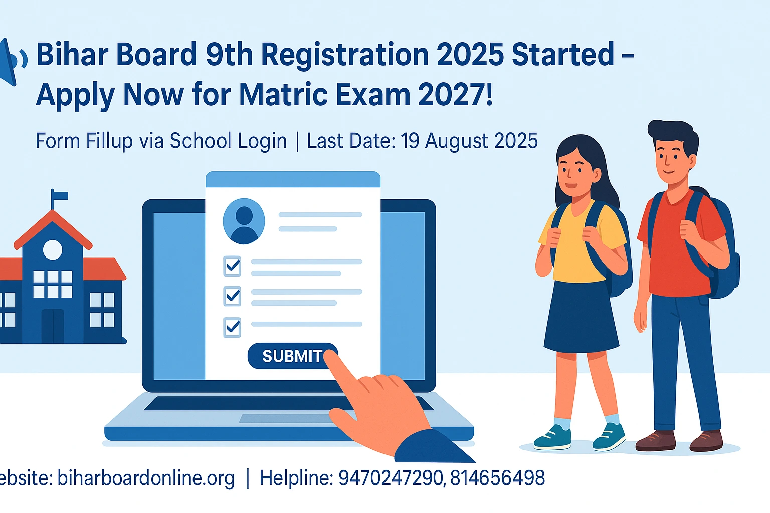Bihar Board 9th Registration 2025 Started – Apply for Matric Exam 2027