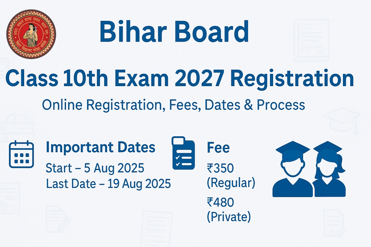 Bihar Board Class 10th Exam 2027 Registration: Detailed Guide