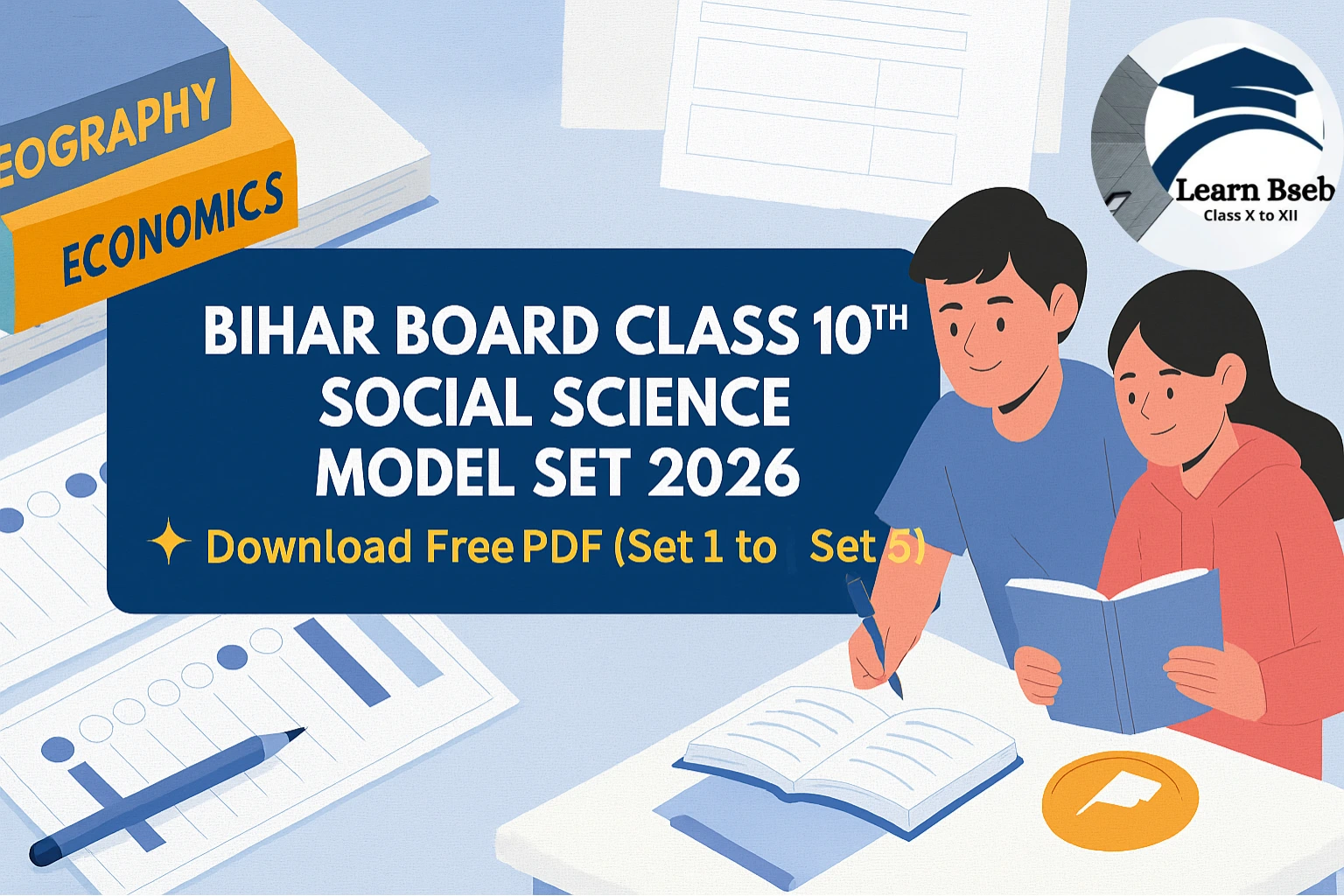 Bihar Board Class 10th Social Science Model Set 2026 – Download PDF (Set 1 to Set 5)