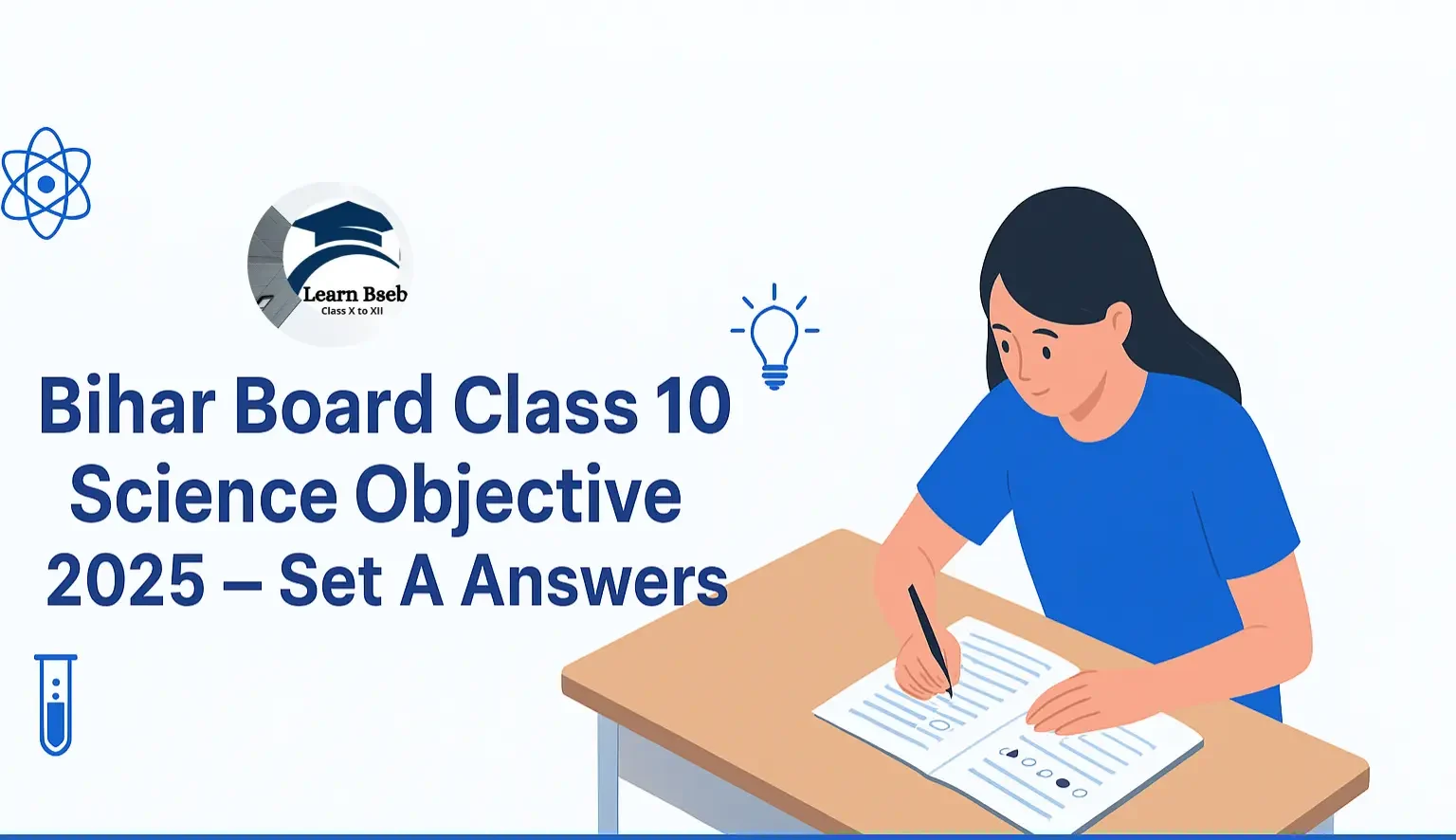Bihar Board Class 10 Science Objective Question Answer 2025 (Set A) – Download PDF Free | Learn BSEB