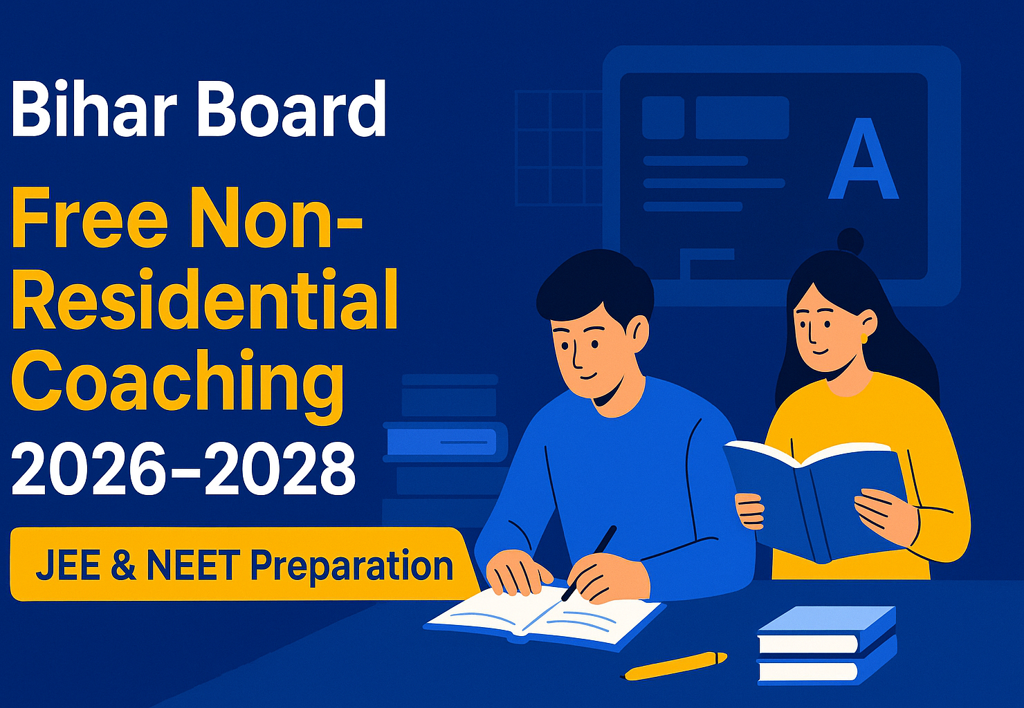 Bihar Board Free Non-Residential Coaching 2026–2028: JEE और NEET की तैयारी का सुनहरा अवसर | Complete Guide