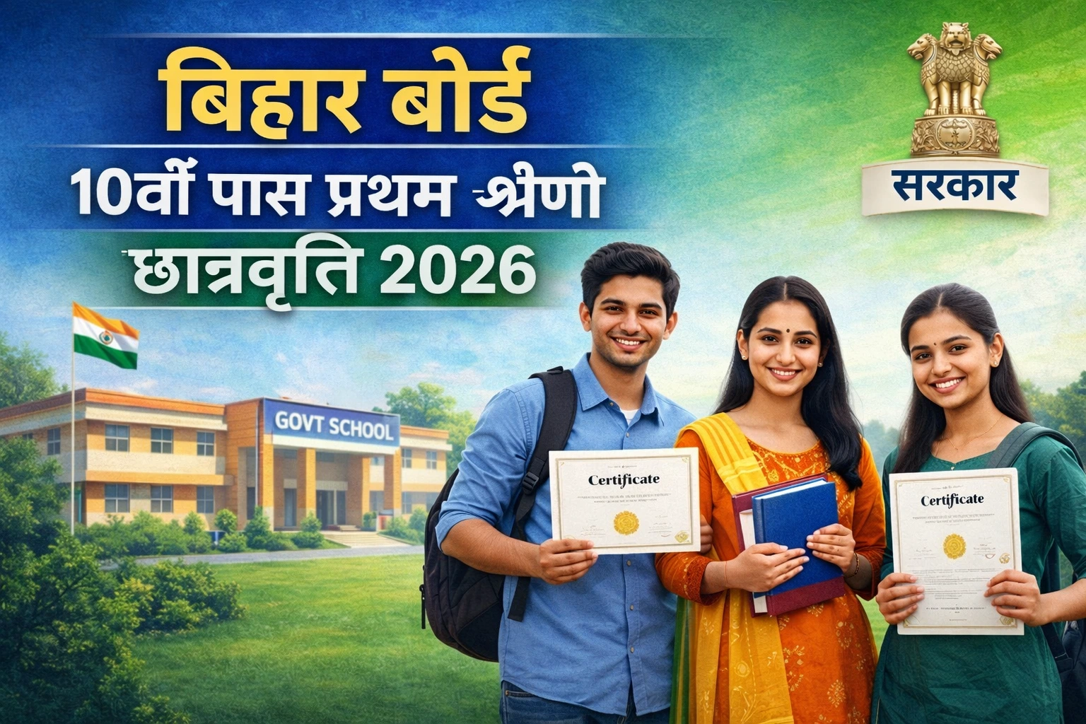 Bihar Board 10th Pass 1st Division Scholarship 2026 – छात्रों के लिए बड़ी खुशखबरी