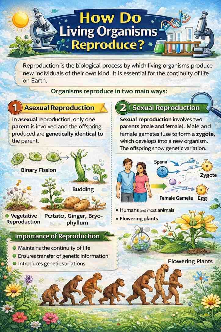 How Do Living Organisms Reproduce?