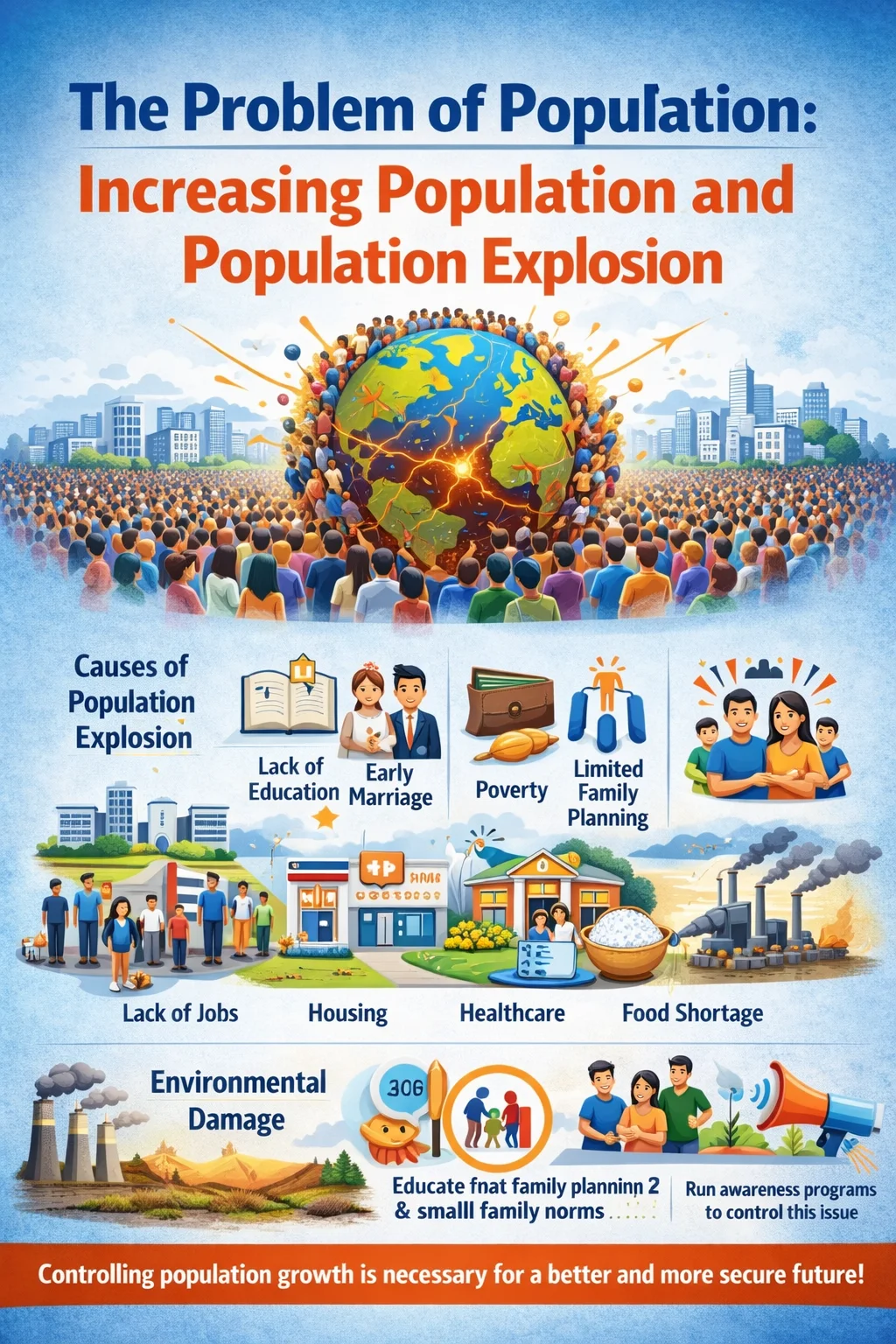 The Problem of Population: Increasing Population and Population Explosion