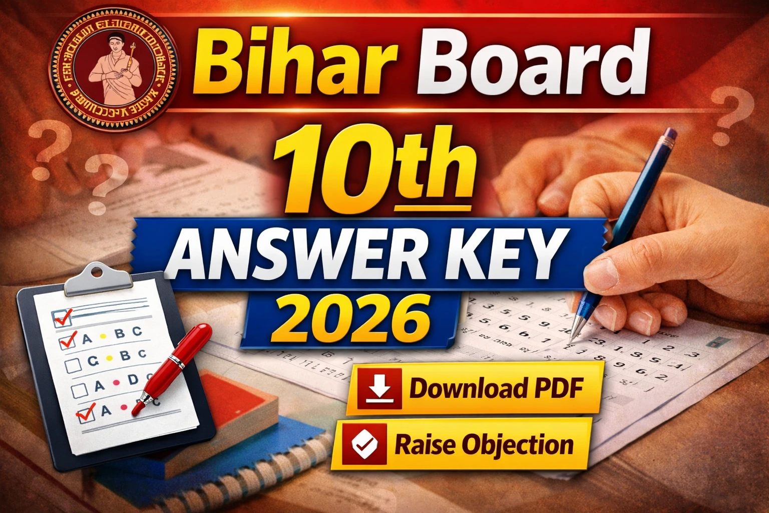 Bihar Board 10th Answer Key 2026 (Out) – Download BSEB Matric Answer Key PDF & Raise Objection