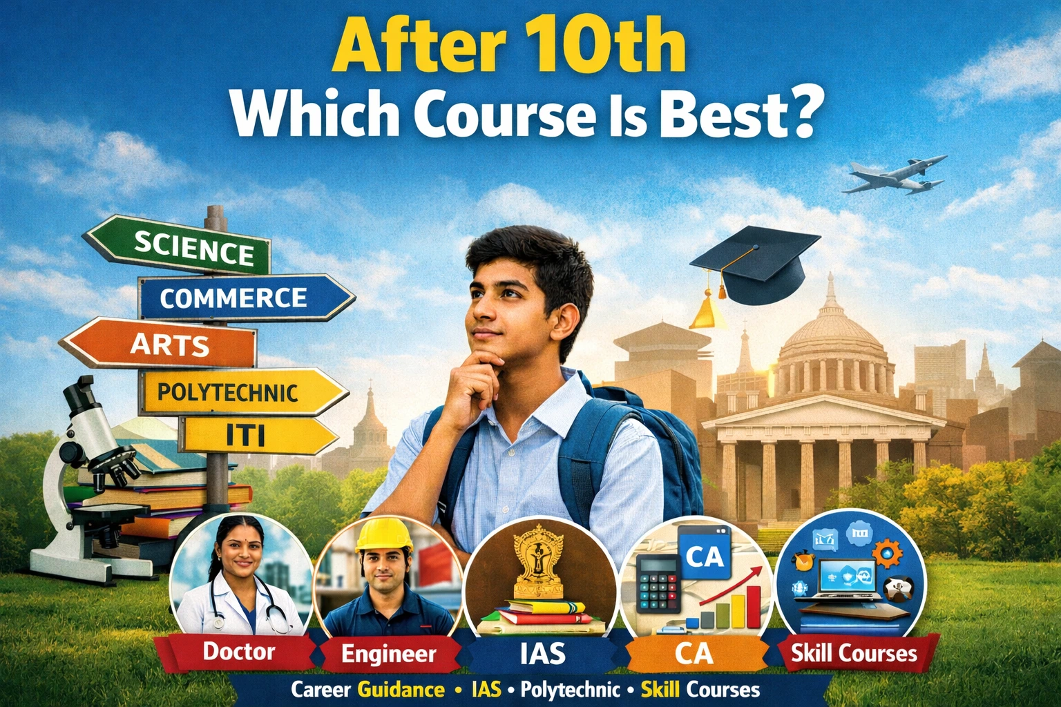 After 10th, Which Course Is Best 10वीं के बाद सबसे अच्छा कोर्स और करियर ऑप्शन कौन सा है