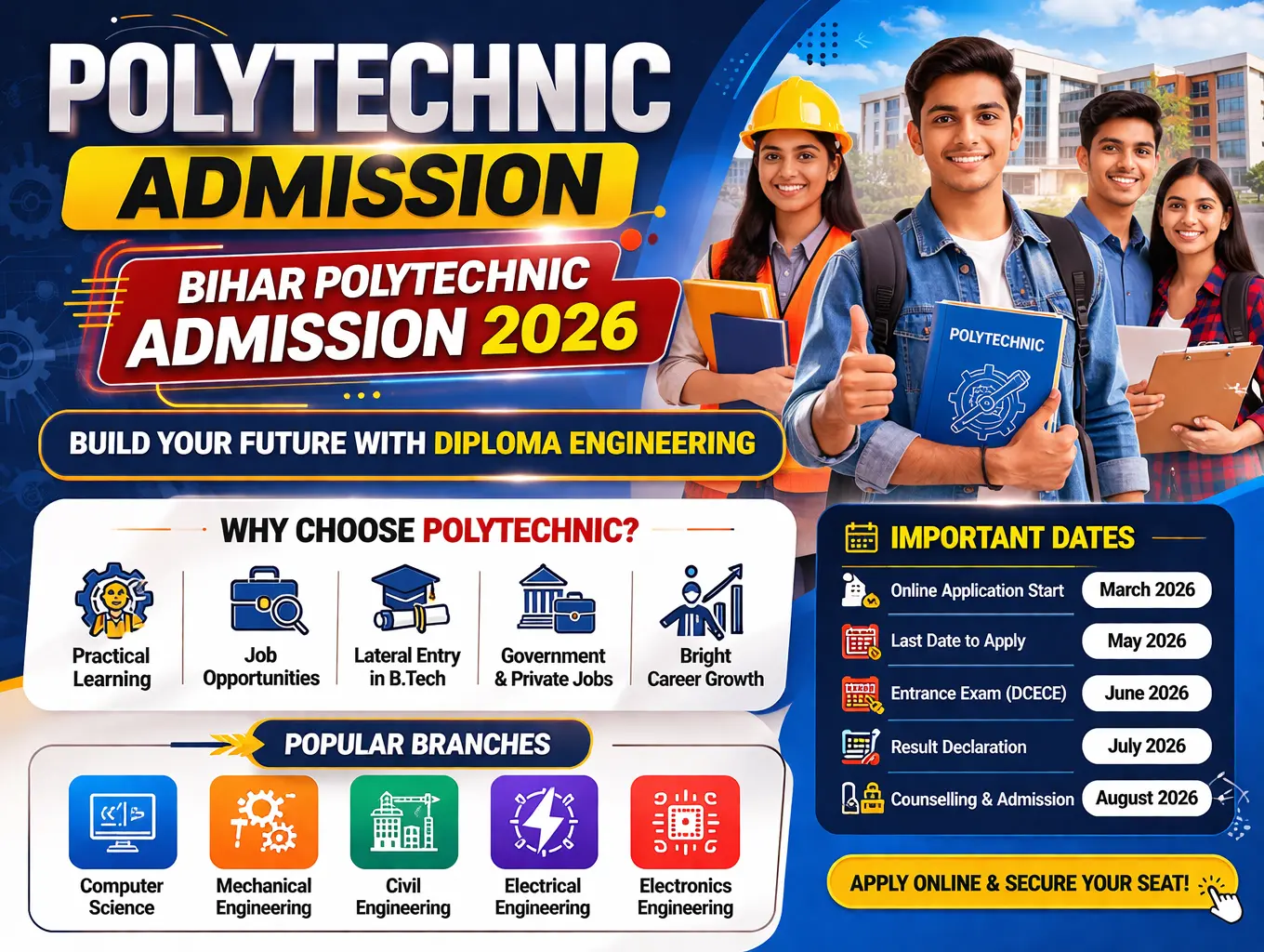 Polytechnic Admission (Bihar Polytechnic Admission 2026) – Complete Guide
