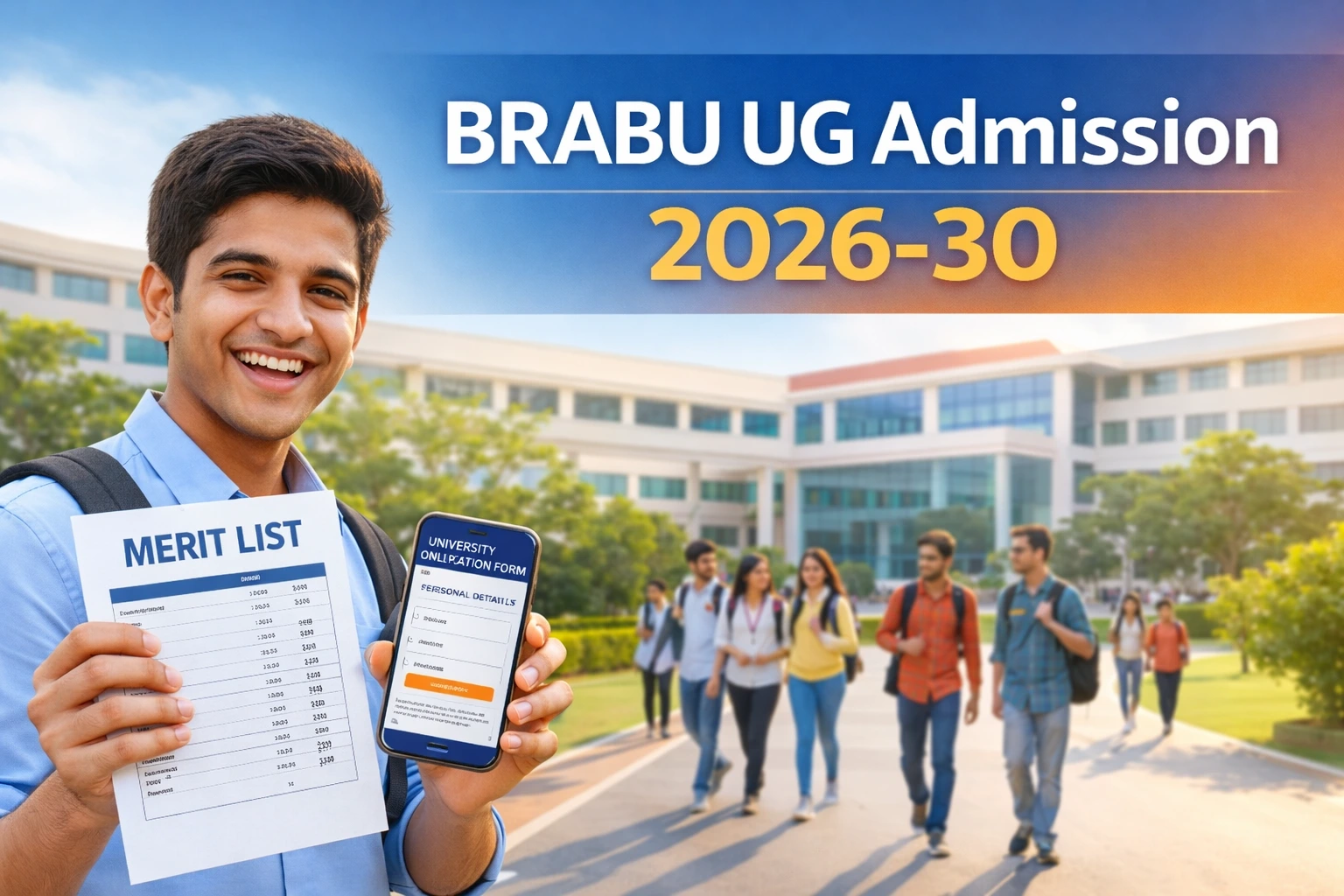 BRABU UG Admission 2026-30: Online Apply, Dates, Eligibility, Merit List, Fees & Full Details