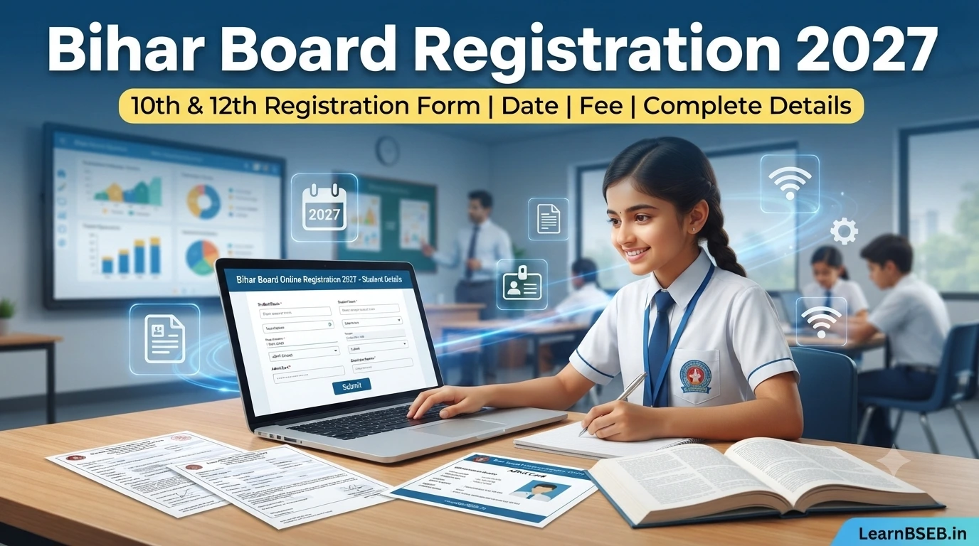 Bihar Board Registration 2027: पूरी जानकारी, Last Date, Fee और Form Process