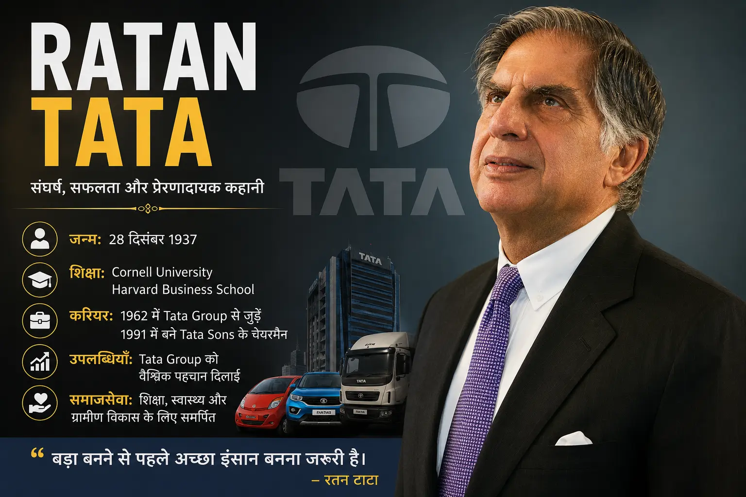 Ratan Tata Biography in Hindi