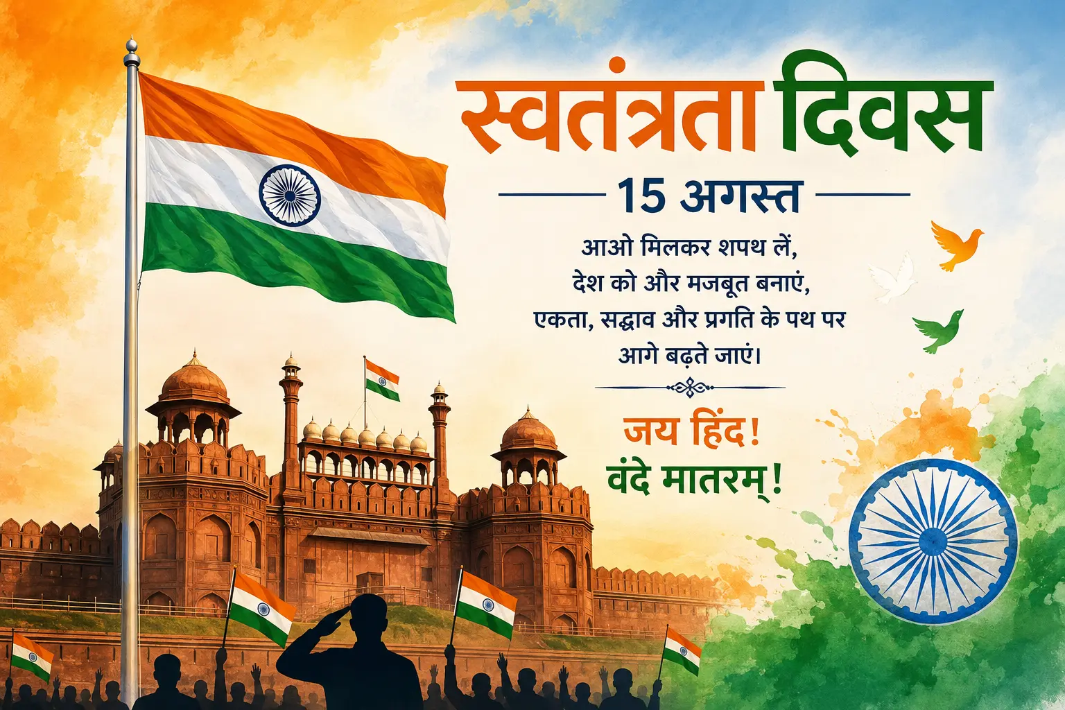 स्वतंत्रता दिवस पर निबंध: 100, 200, 500 और 1000 शब्दों.