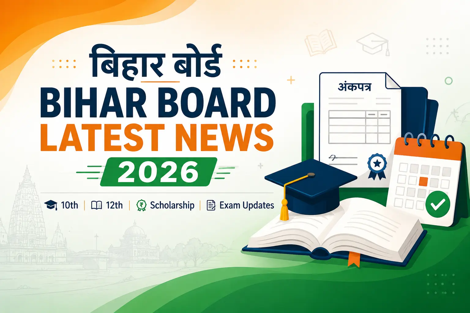 Bihar Board Latest News 2026 - 10th 12th Exam, Scholarship aur STET Updates banner